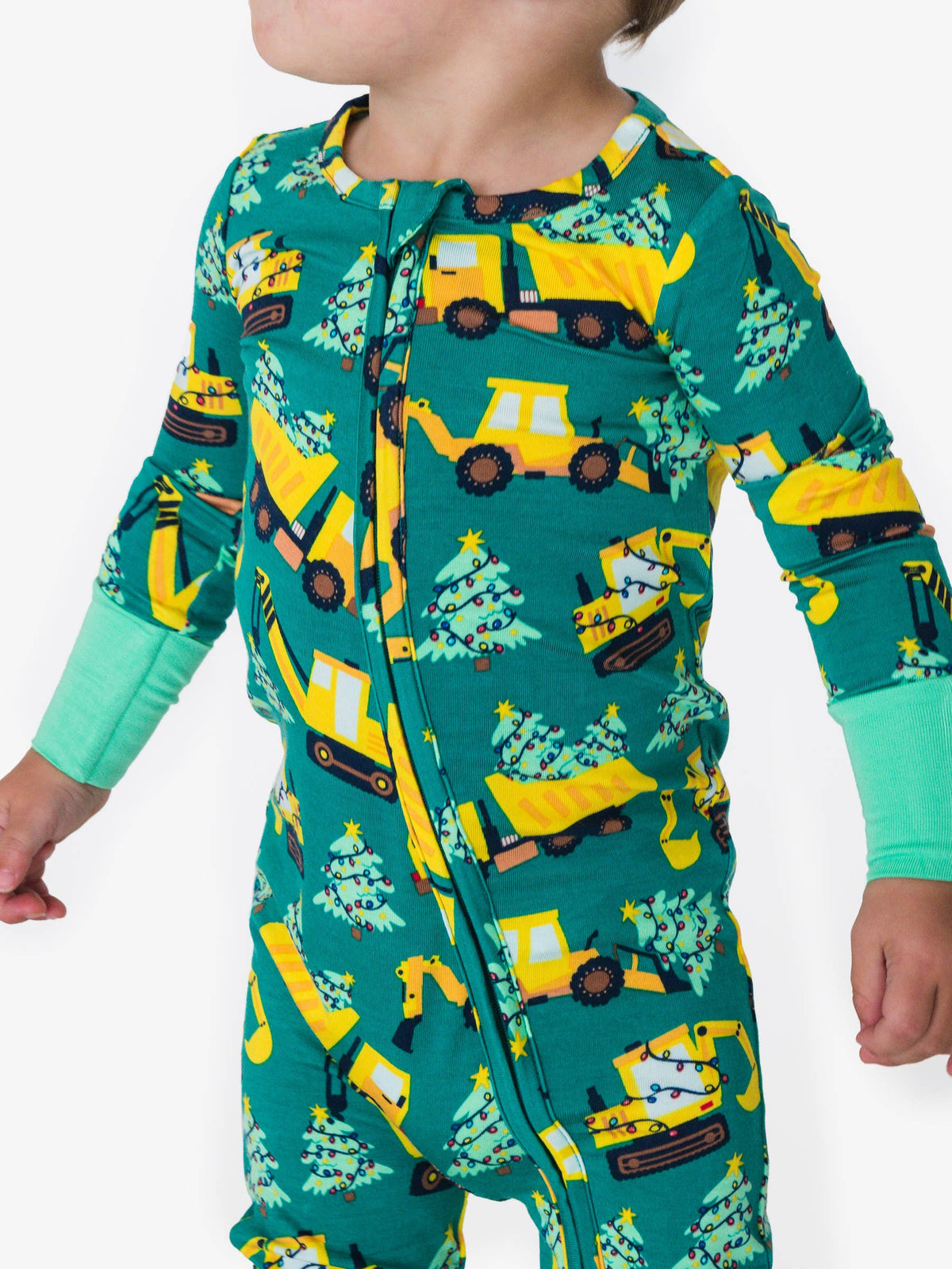 SoftSnooze™ Baby Bamboo Viscose Holiday Haul Convertible One Piece Footie Pajama