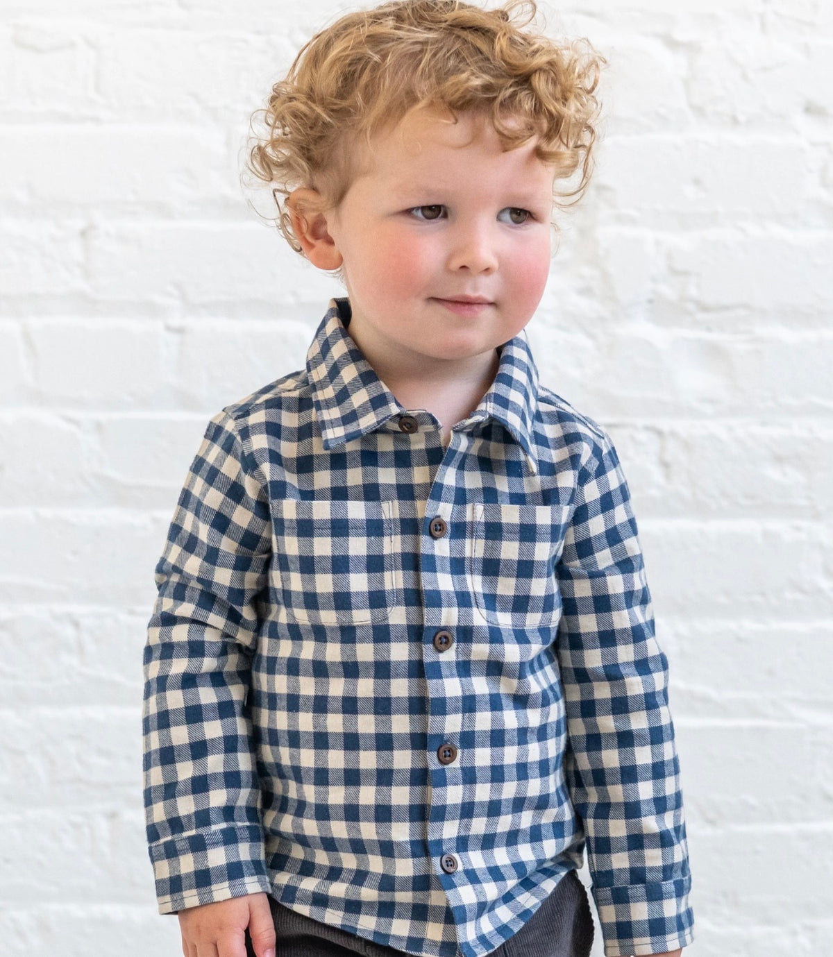 Hugo Flannel Long Sleeve Collared Button Down Shirt - Swindo