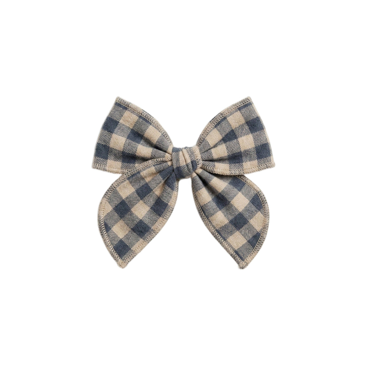 Flannel Bow Hair Clip - Swindon Plaid