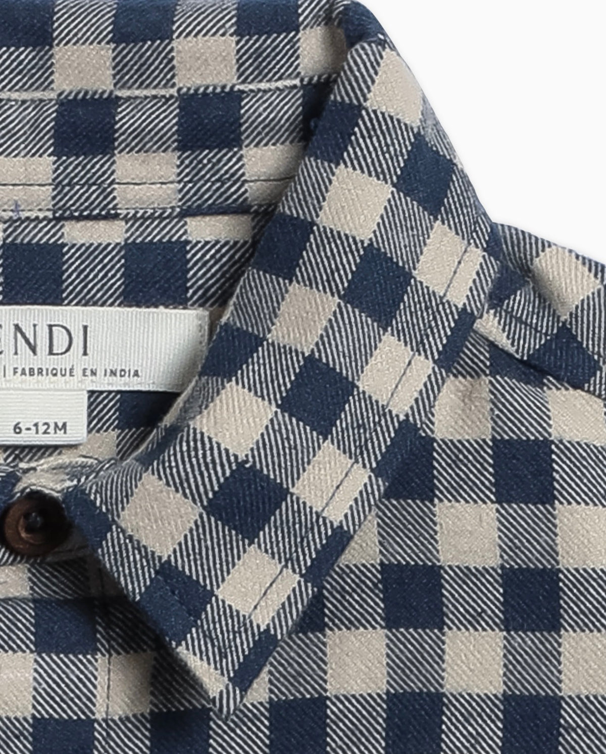 Roan Flannel Long Sleeve Collared Bodysuit - Swindon Plaid