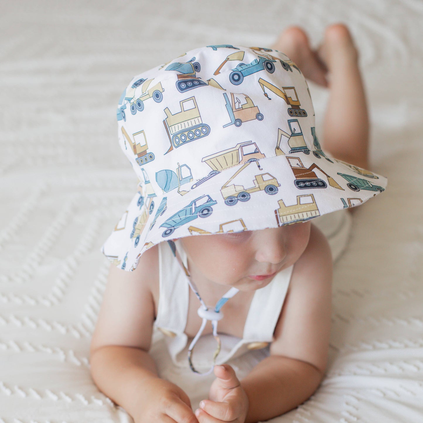 Construction Trucks Bucket Hat UPF 50+ Baby & Toddler