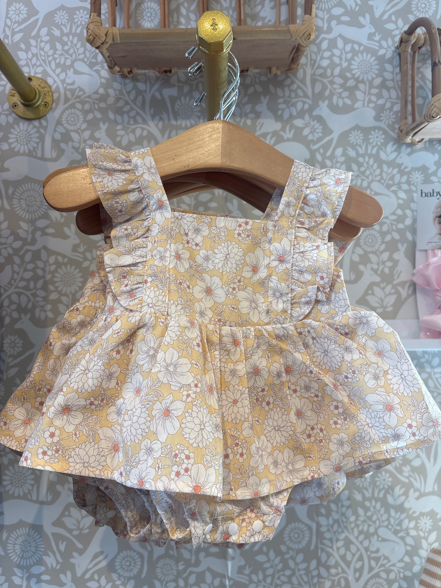 Yellow Floral Dress