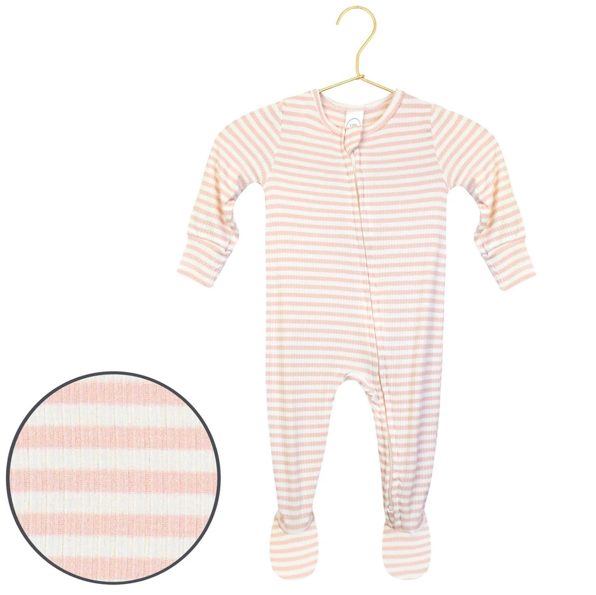 Harper Ribbed Zipper Footies