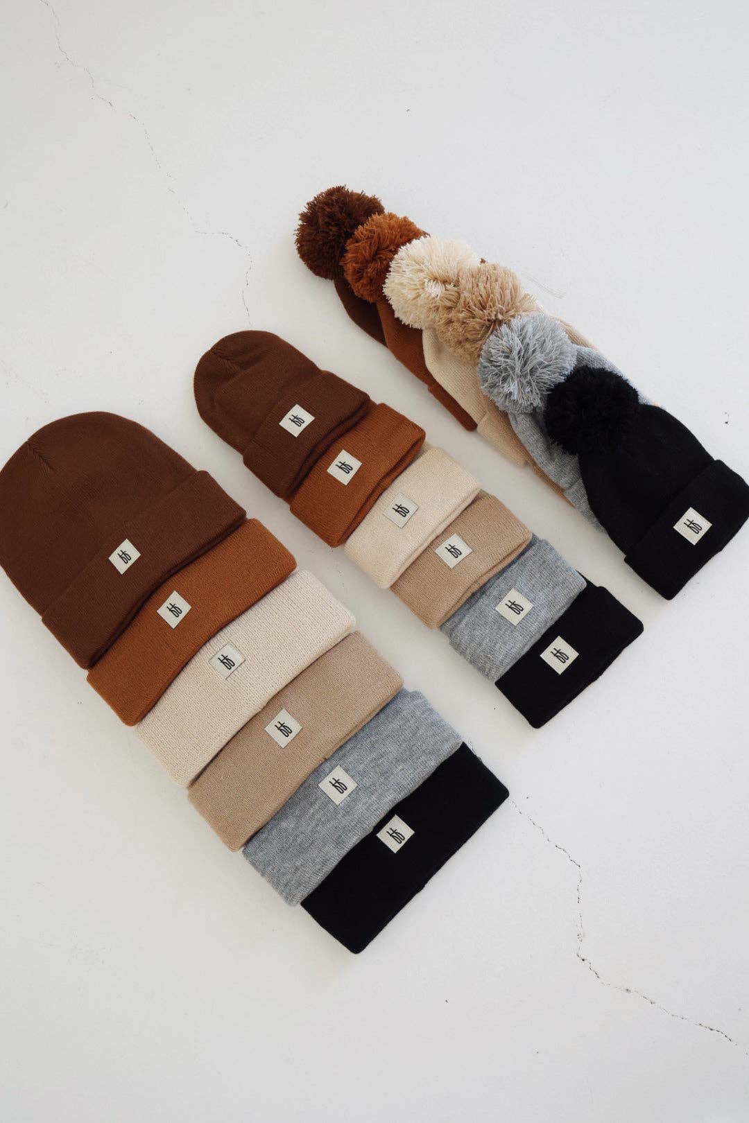 Ff Knit Pom Top Beanie | Grey