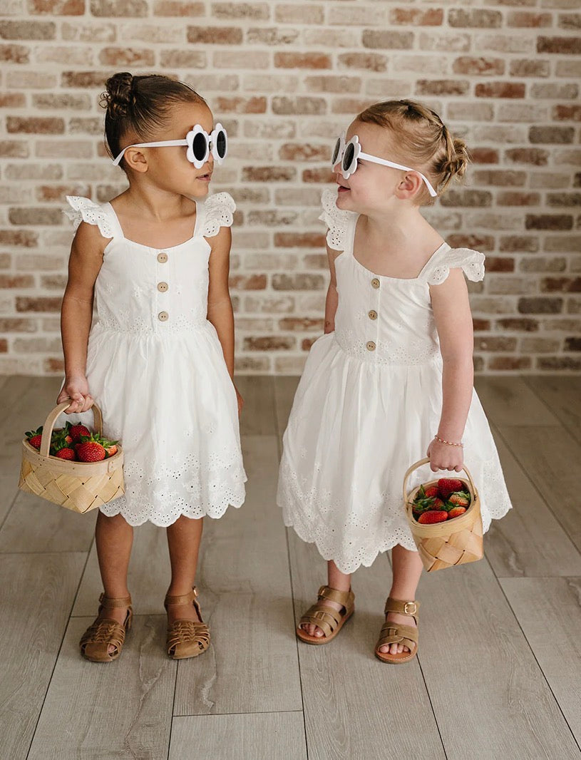 White Eyelet Dress