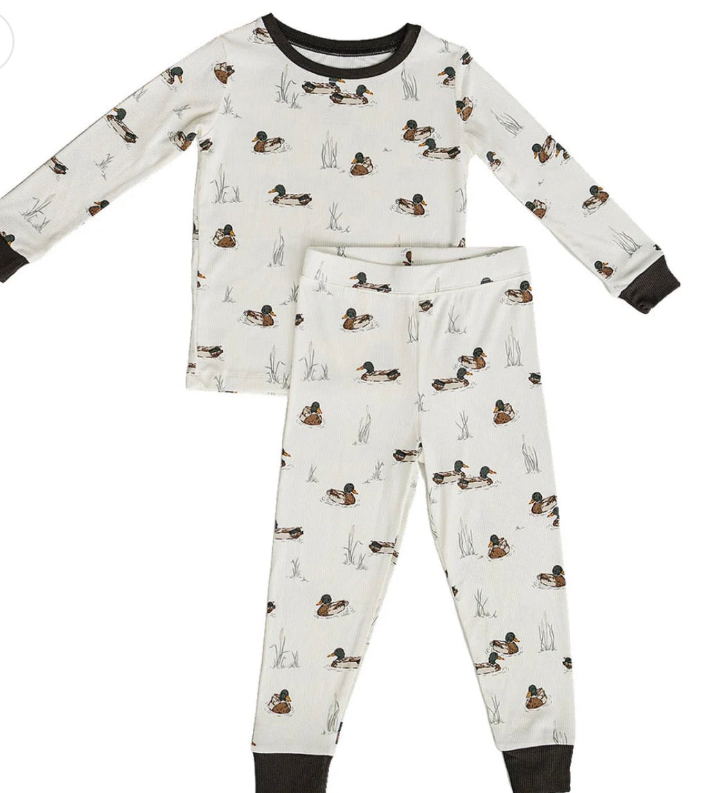 Ducks Ribbed Bamboo Cozy Set