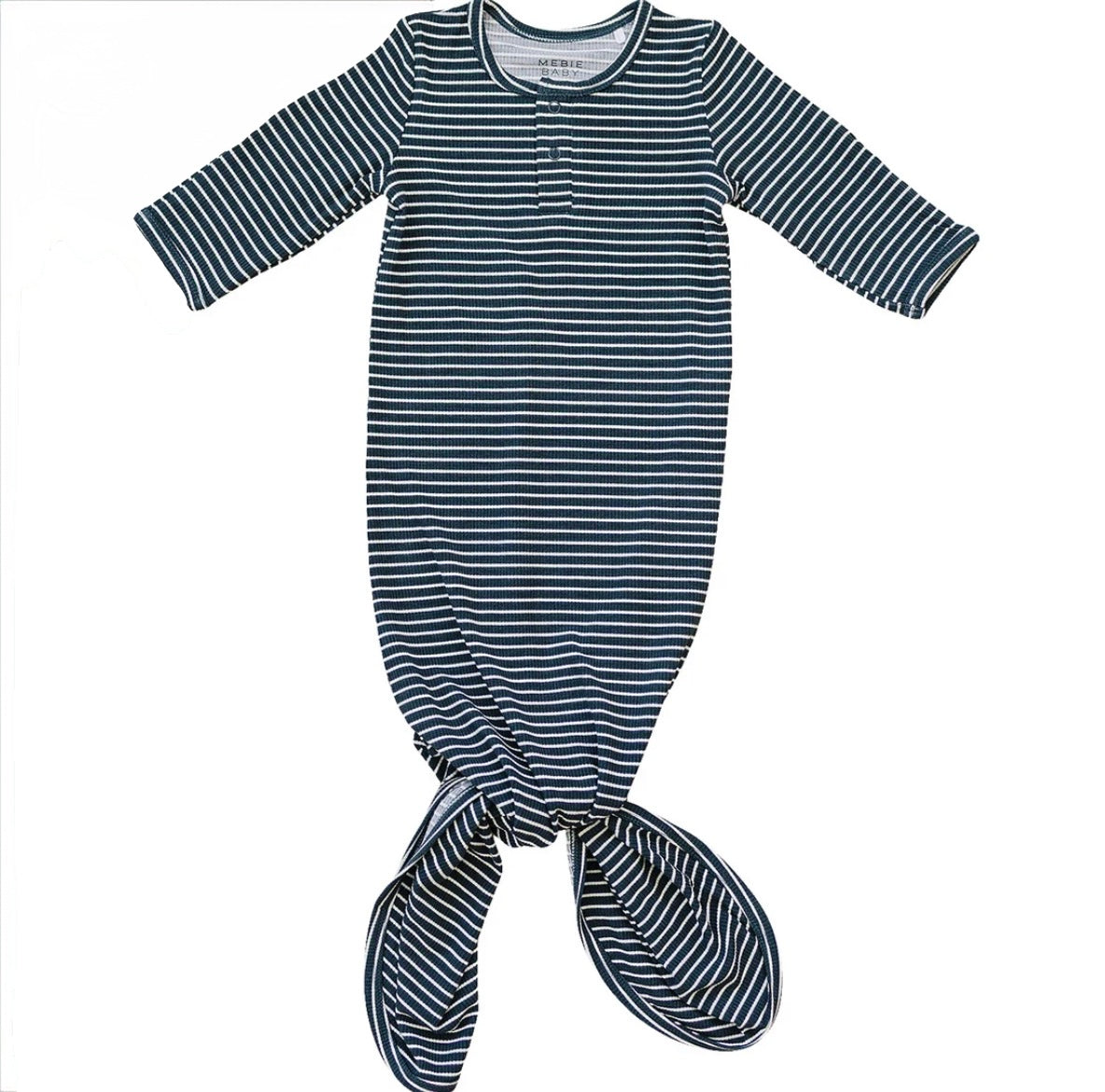 Navy Stripes Bamboo Gown
