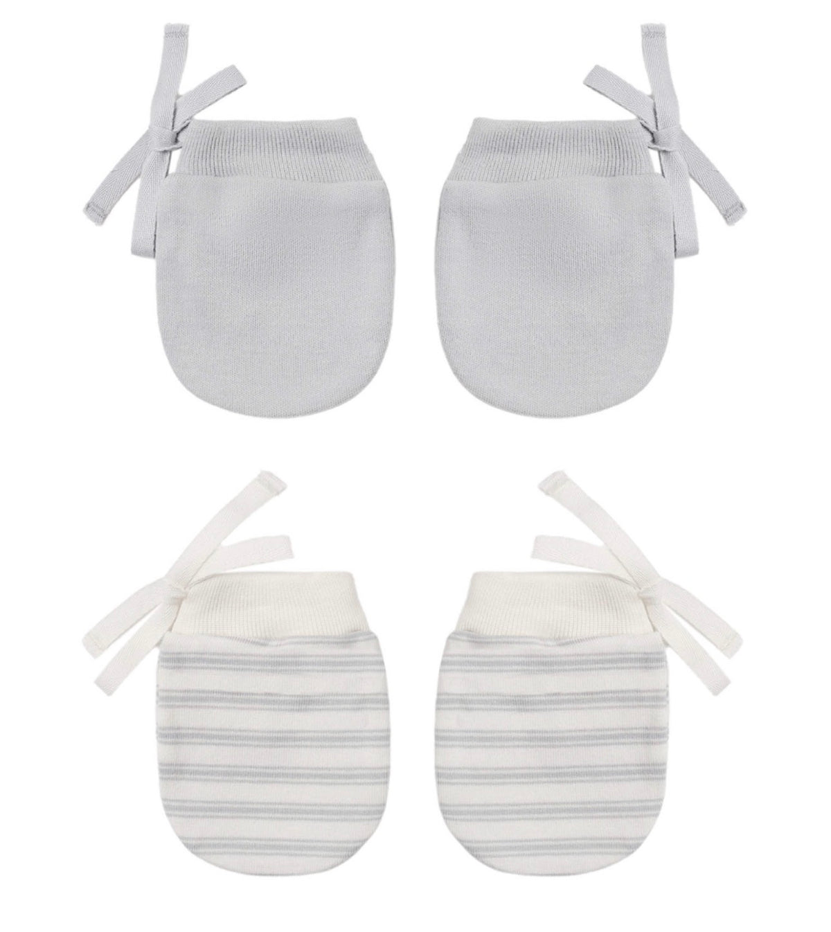 No Scratch Mittens Cloud Stripe