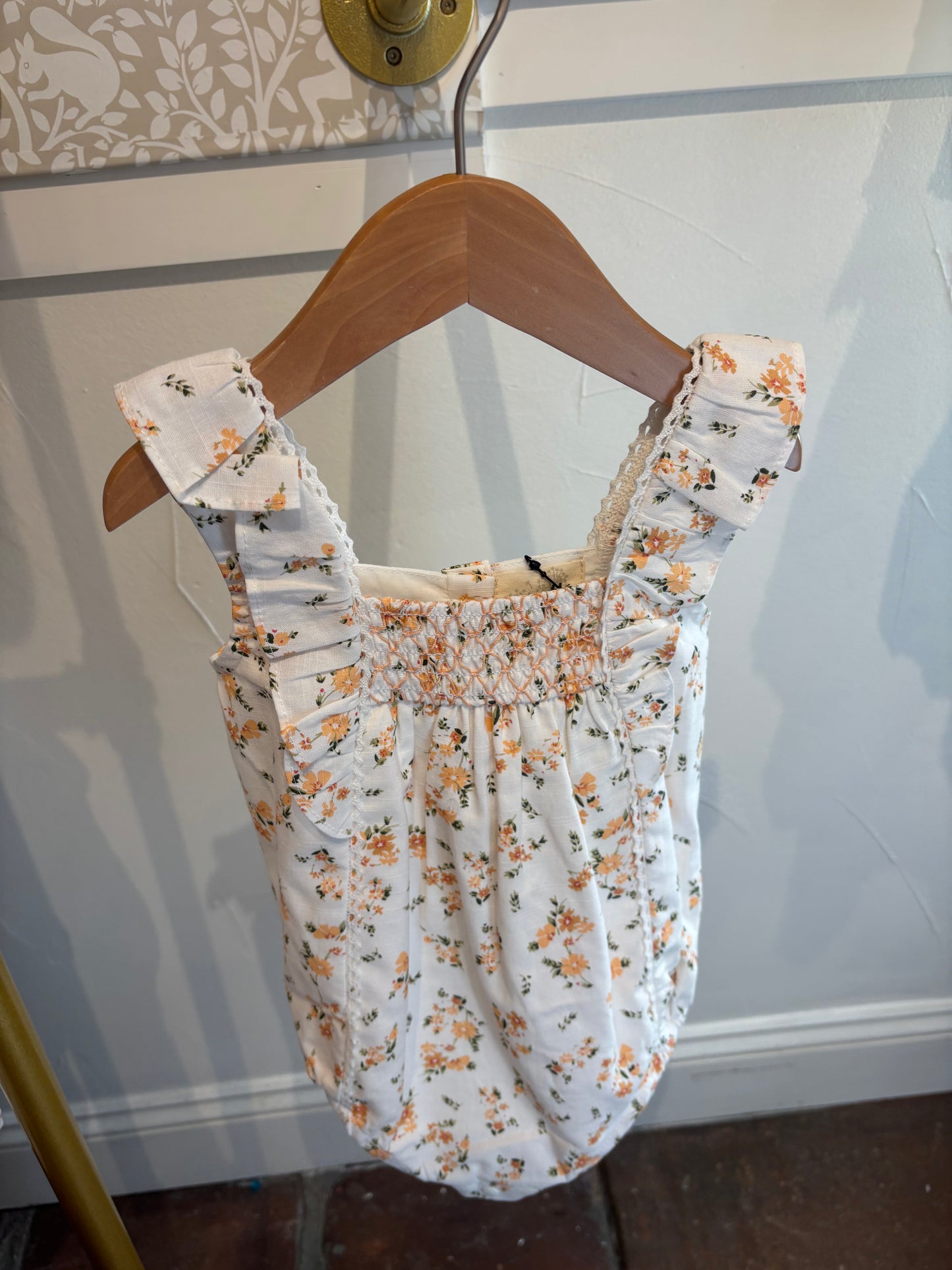 Peach Floral Bubble