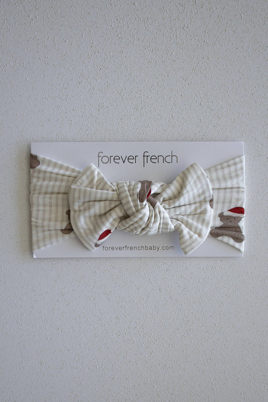 Bamboo Head Wrap | Santa Teddy
