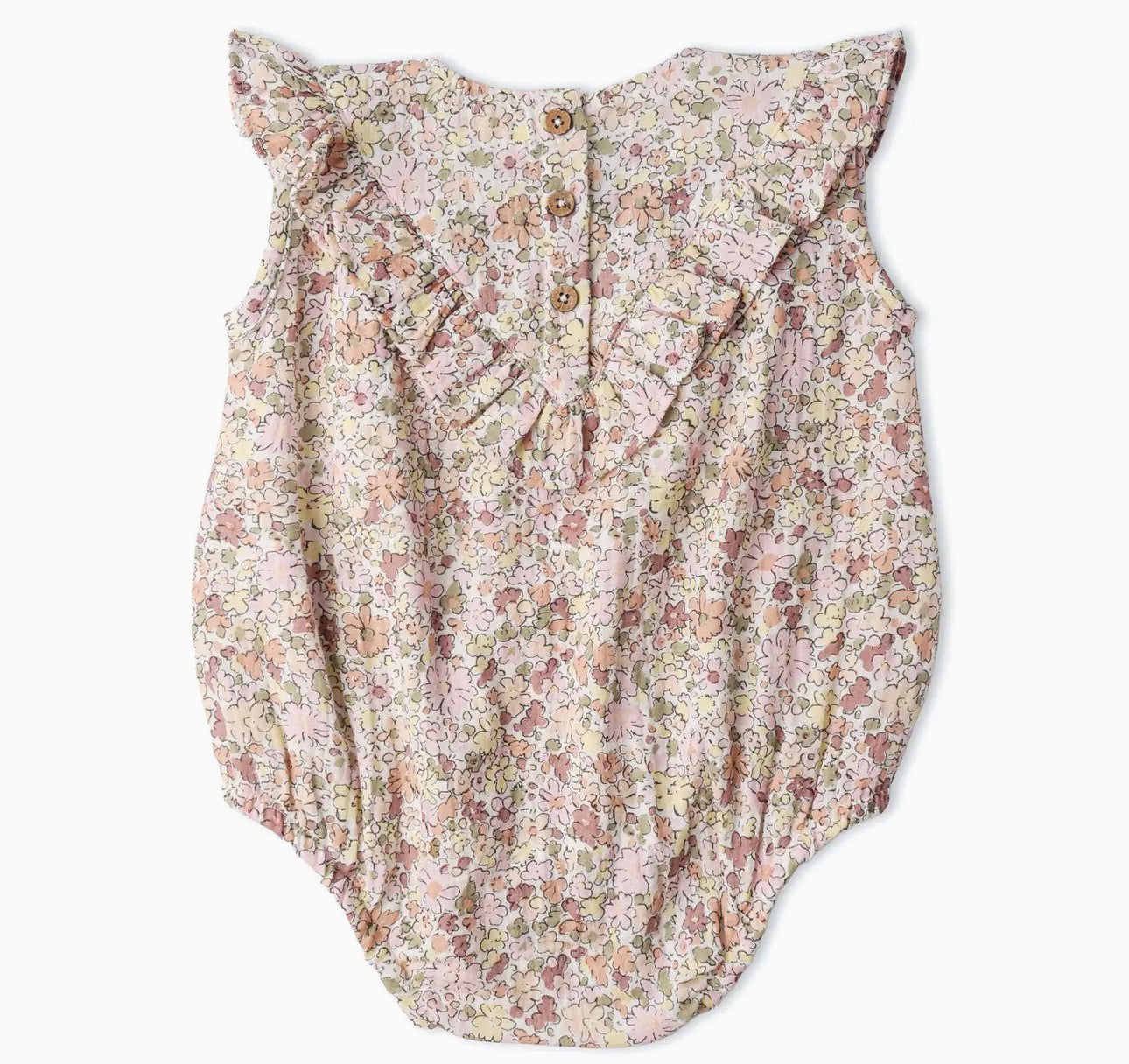 Sleveless Ruffle Bubble Romper