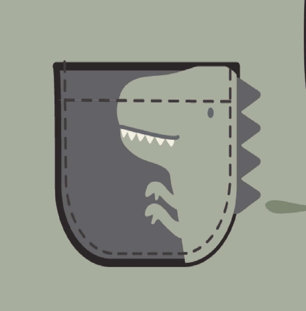 Dinos French Terry Drop Sleeve Sweatshirt