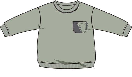 Dinos French Terry Drop Sleeve Sweatshirt