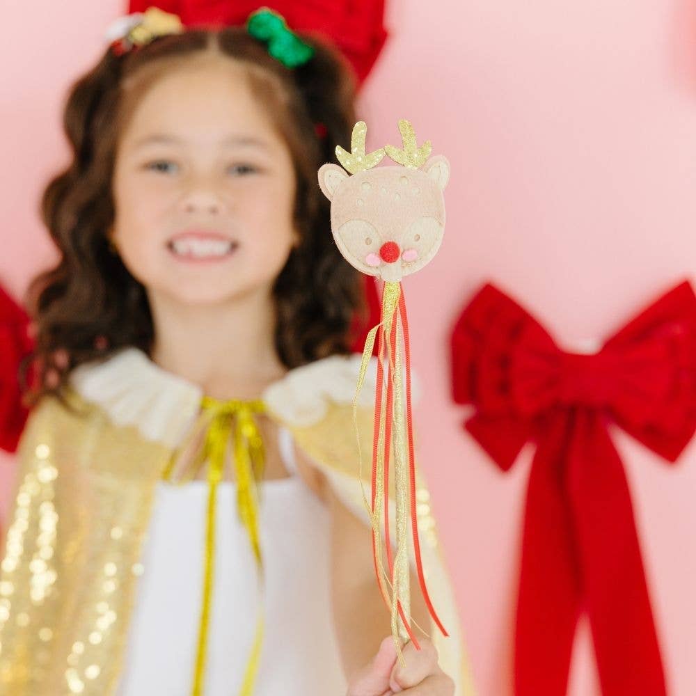 Reindeer Christmas Wand - Kids Holiday Toy Wand