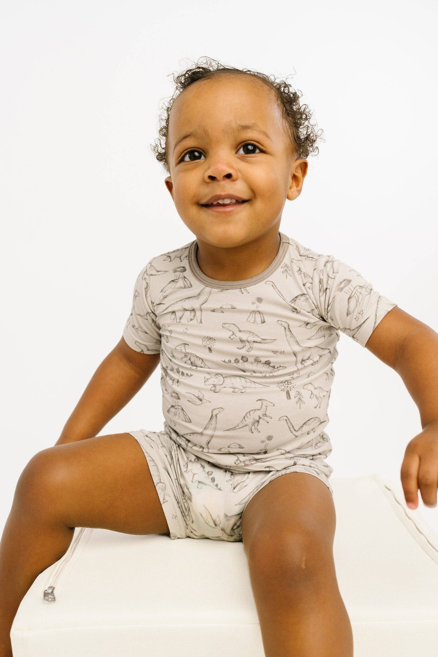 Dino Doodles Bamboo Shorts Set