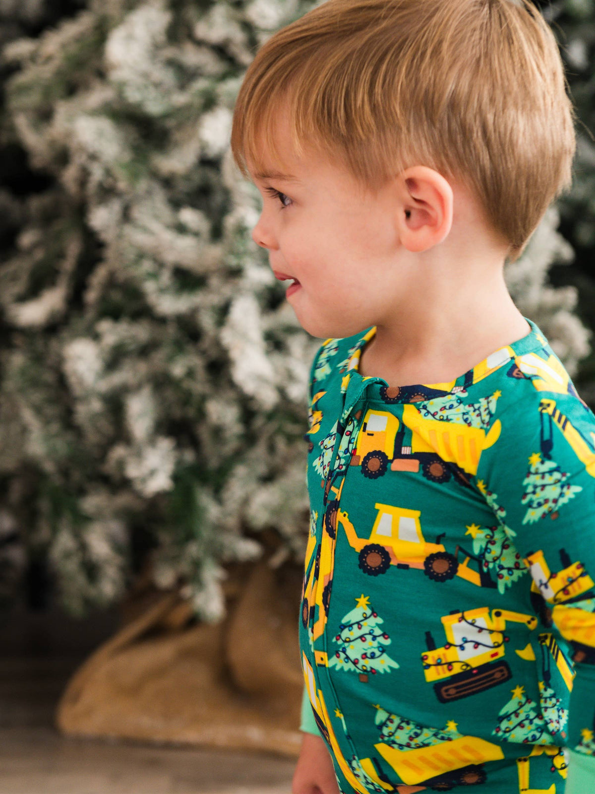 SoftSnooze™ Baby Bamboo Viscose Holiday Haul Convertible One Piece Footie Pajama