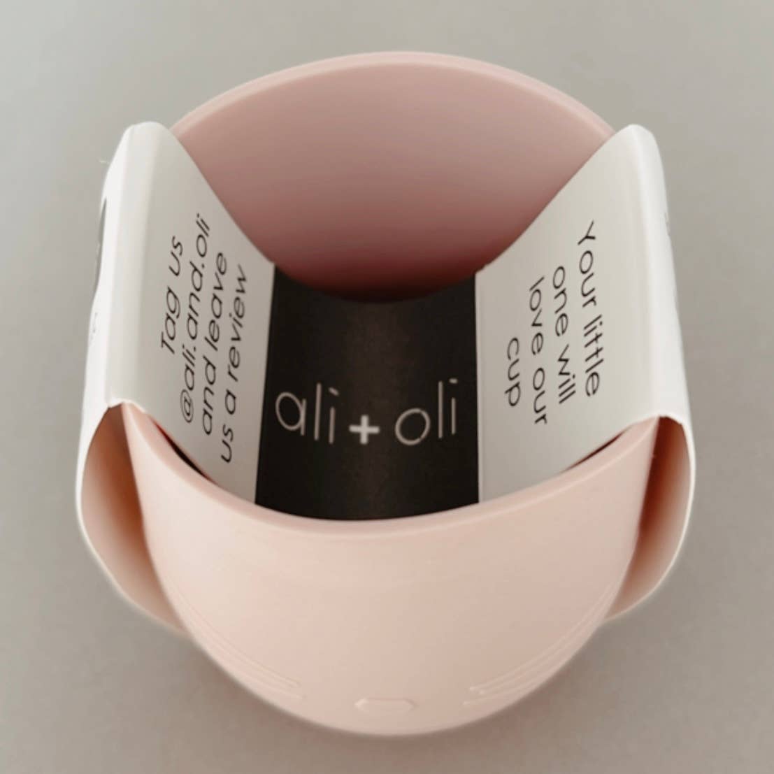 Bunny Face Silicone Open Cup for Baby & Toddle (Misty Blush)