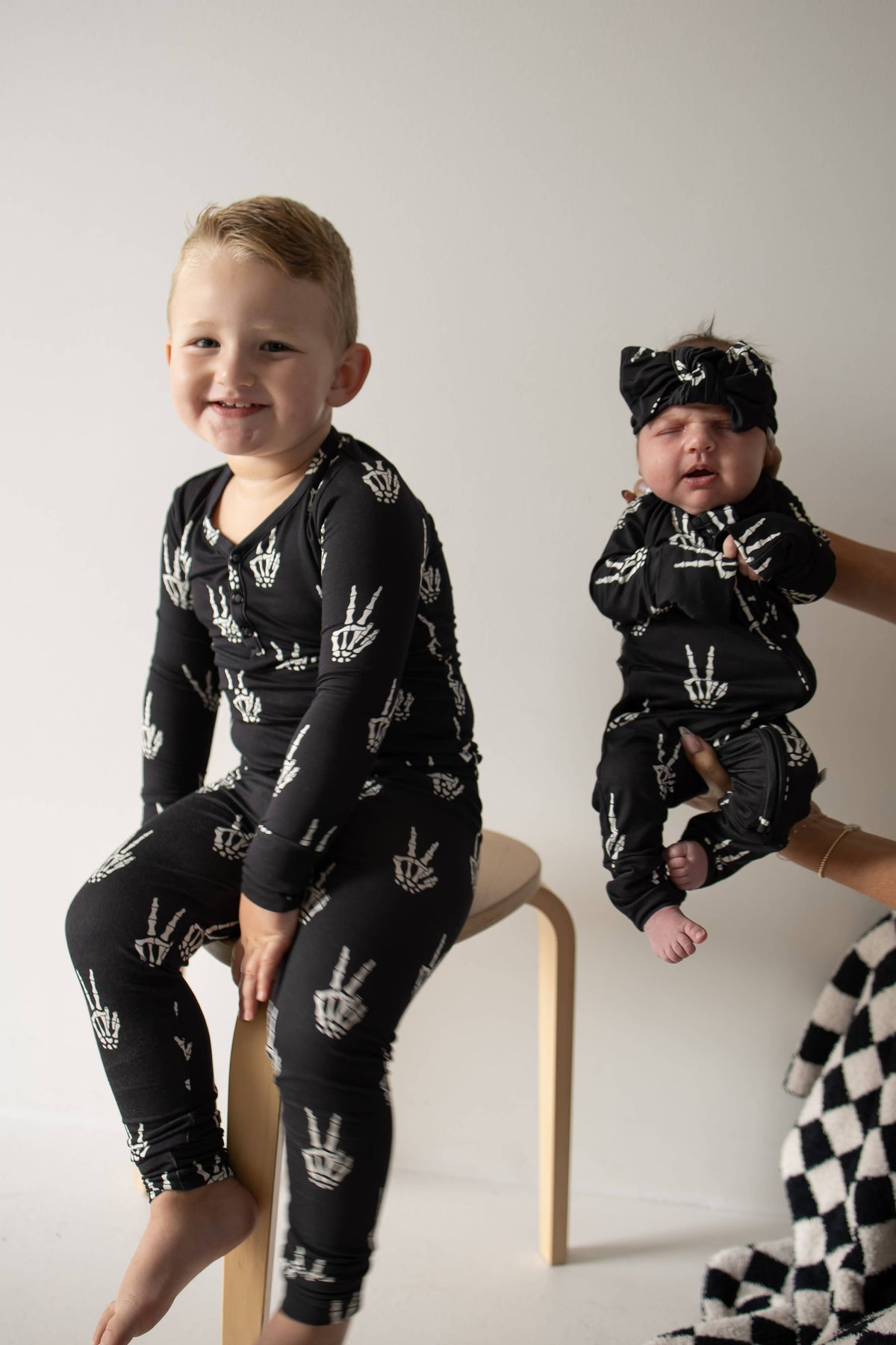 Bamboo Two Piece Pajamas | Midnight Skelly