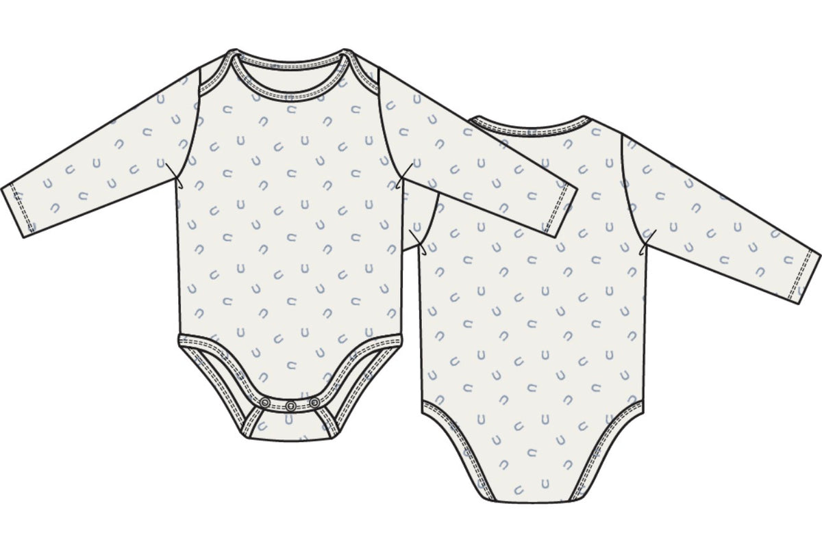 Little Horseshoes Long Sleeve Bodysuit