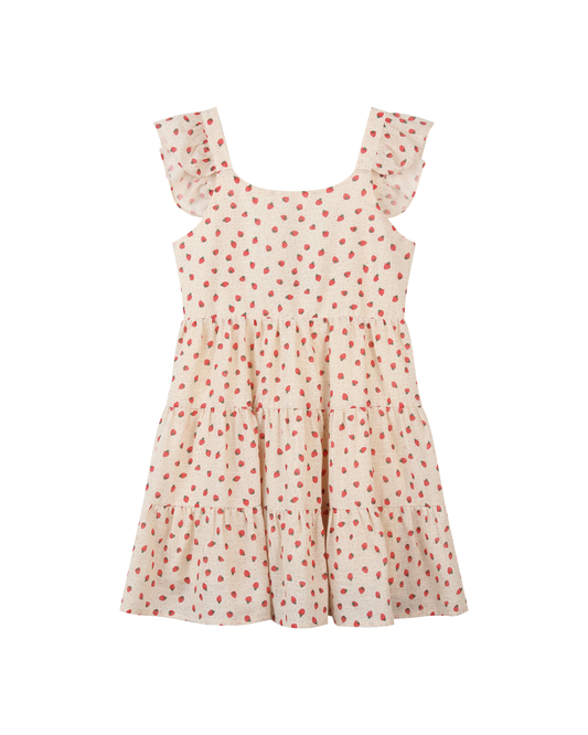 Emmie dress in oatmeal strawberries