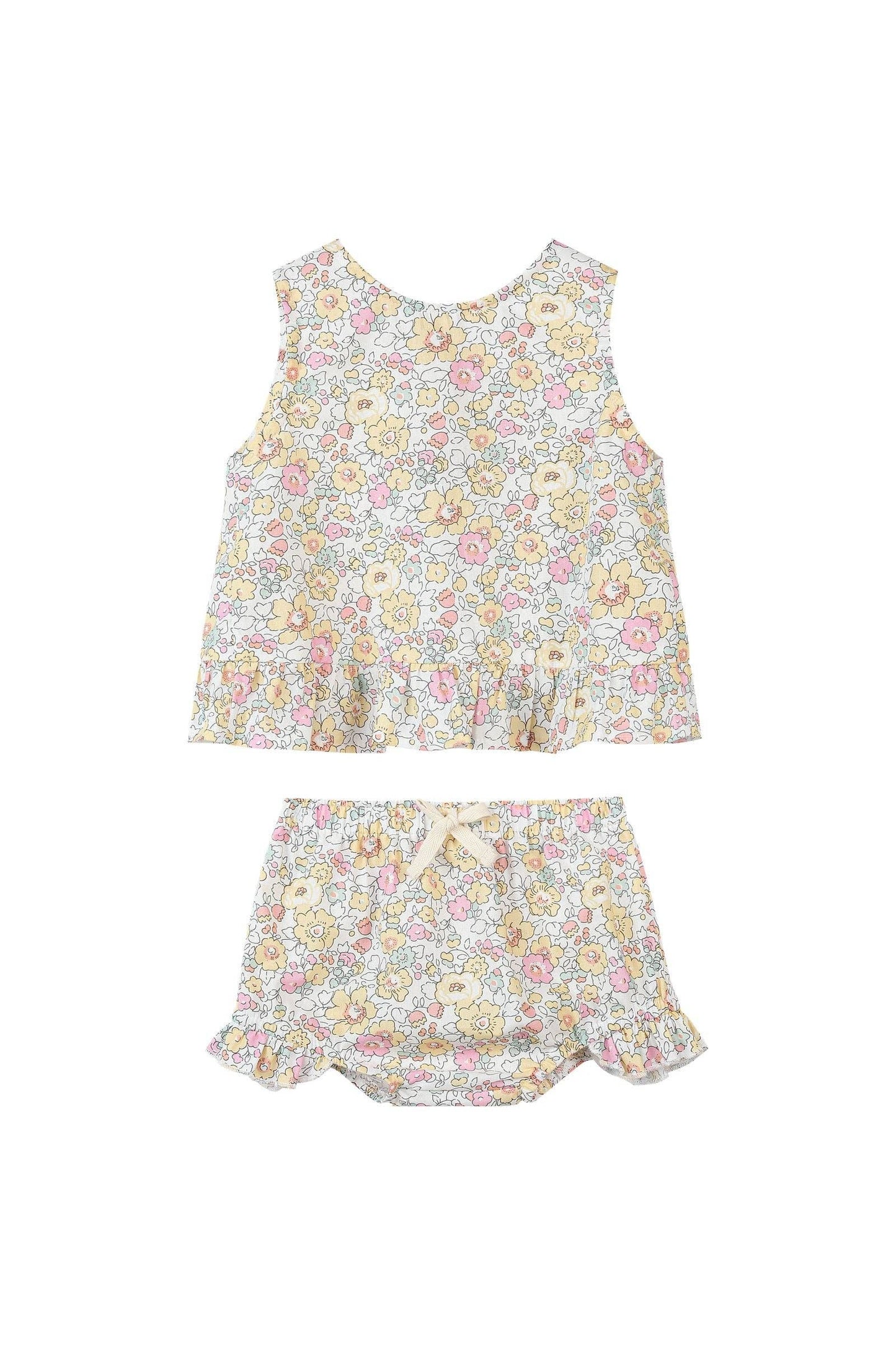 Aria set in yellow retro floral