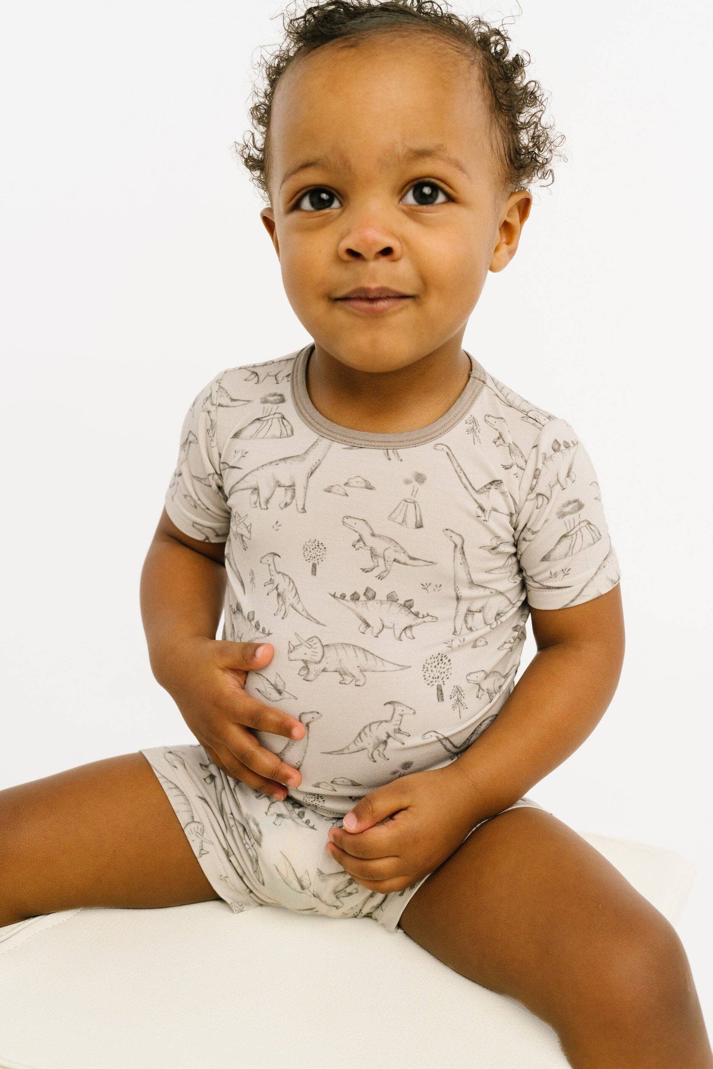Dino Doodles Bamboo Shorts Set