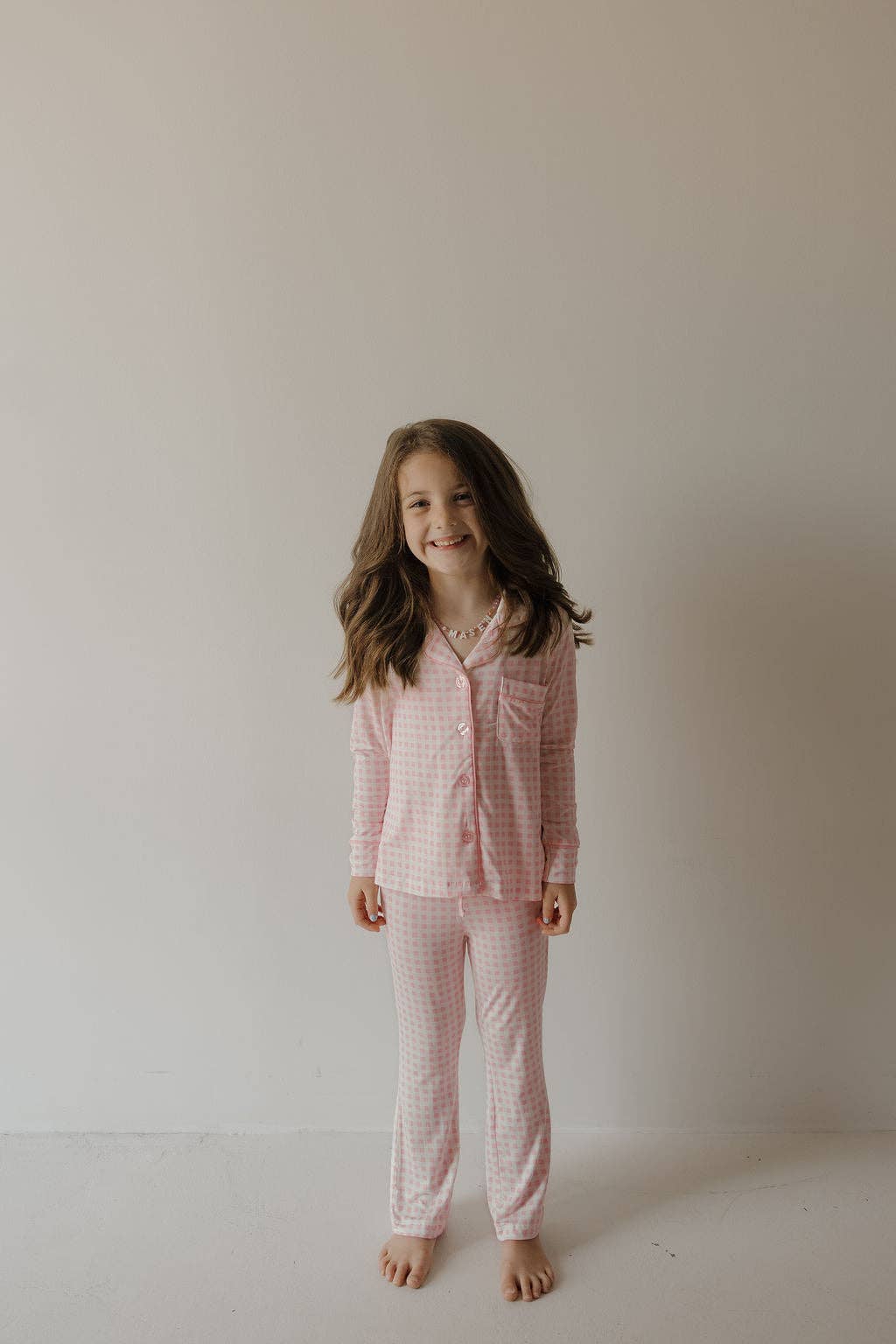 Girl’s Bamboo Button Up Lounge Set | Giselle