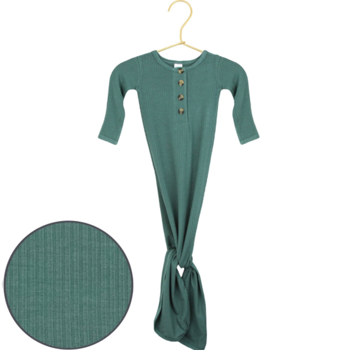 Pierce Ribbed Knotted Gown