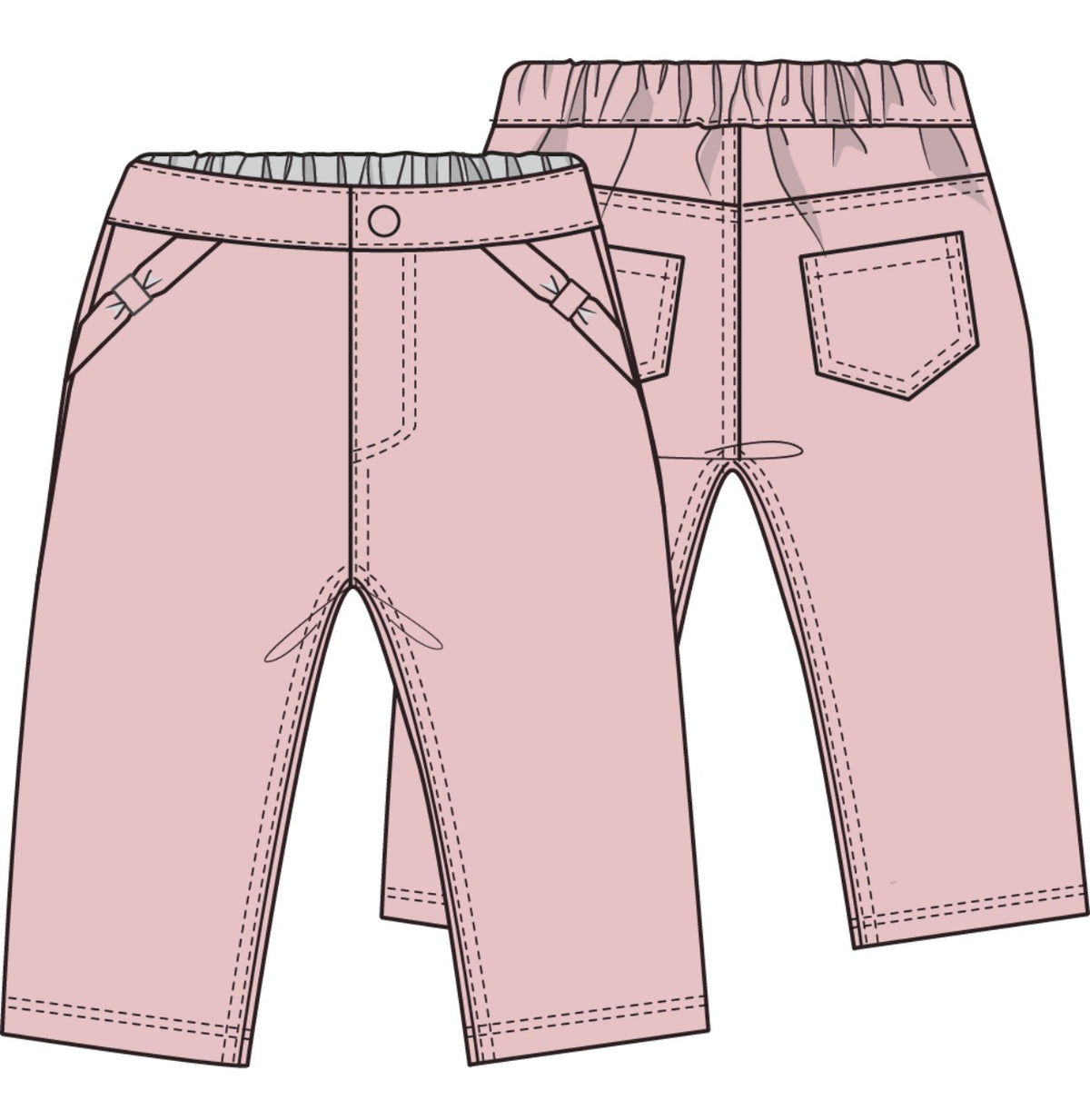 Veiled Pink Corduroy Pant