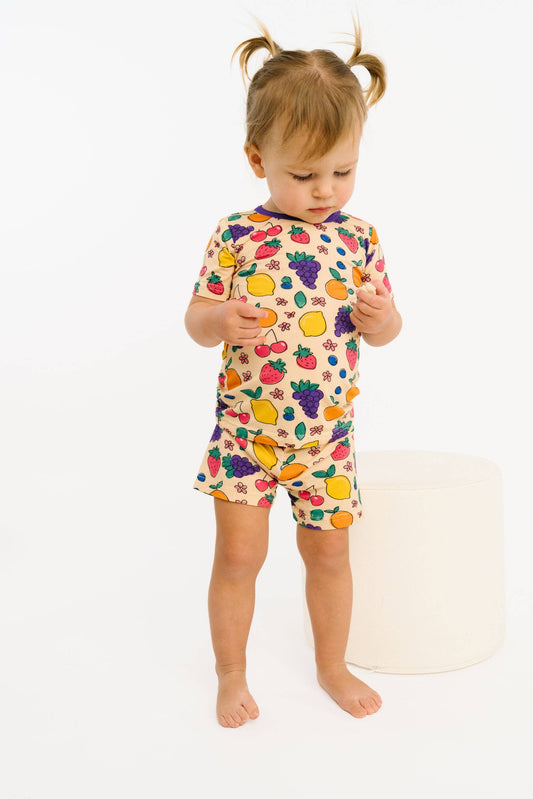 Fruit Basket Bamboo Shorts Set