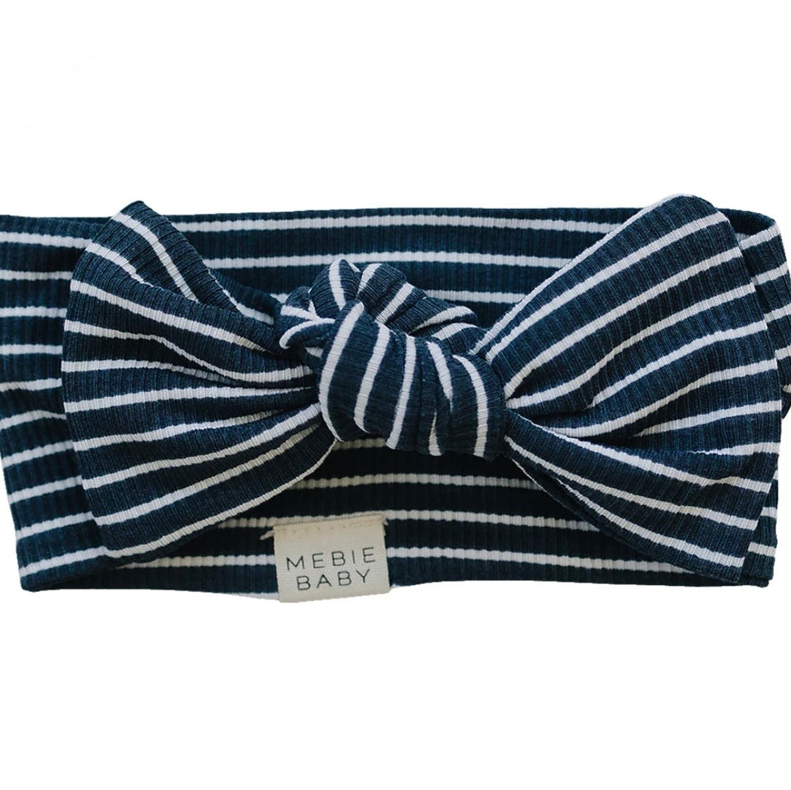 Navy Stripes Bamboo Head Wrap