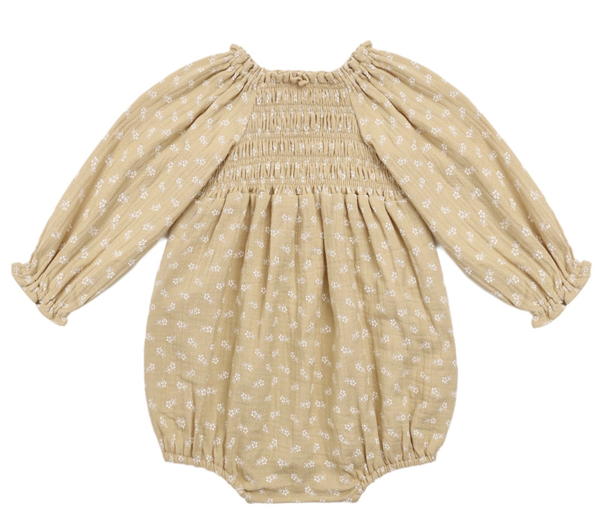 Eden Romper Butterscotch Floral