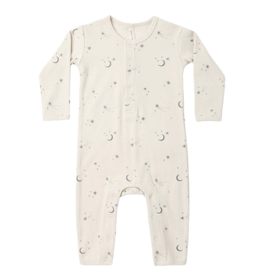 Ribbed Baby Jumpsuit Celestial