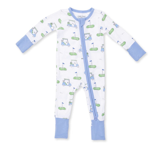 Golf Carts Blue Convertible Romper