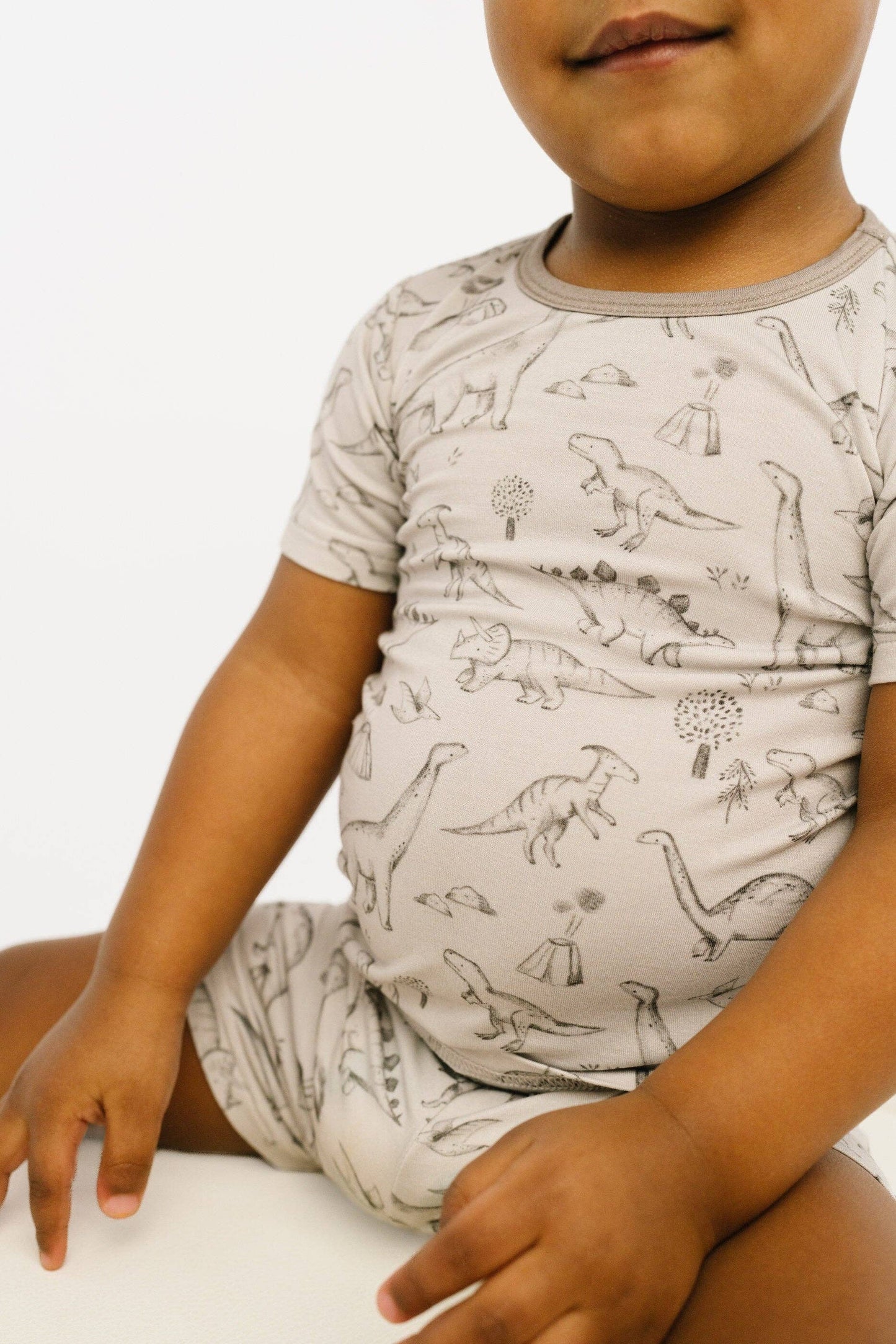 Dino Doodles Bamboo Shorts Set