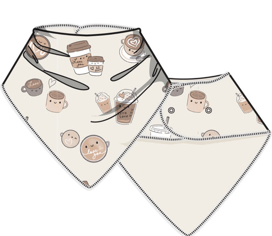 Love You A Latte Bandana Bib