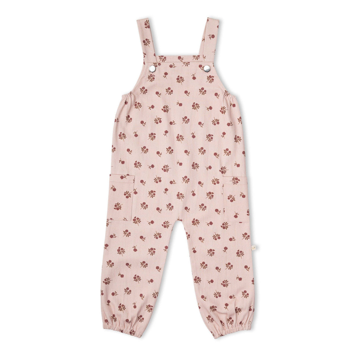 Organic Twill Overalls - Rosebud