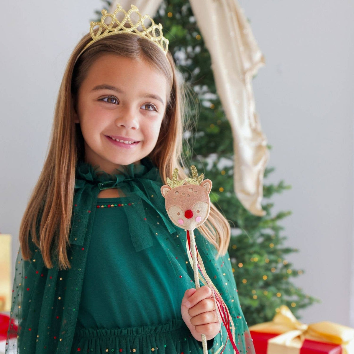 Reindeer Christmas Wand - Kids Holiday Toy Wand