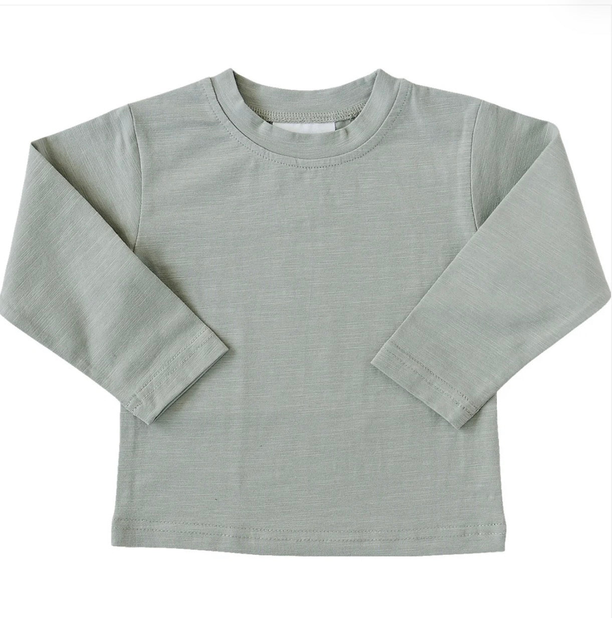 Sage Long Sleeve Cotton Tee