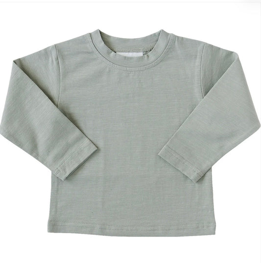 Sage Long Sleeve Cotton Tee