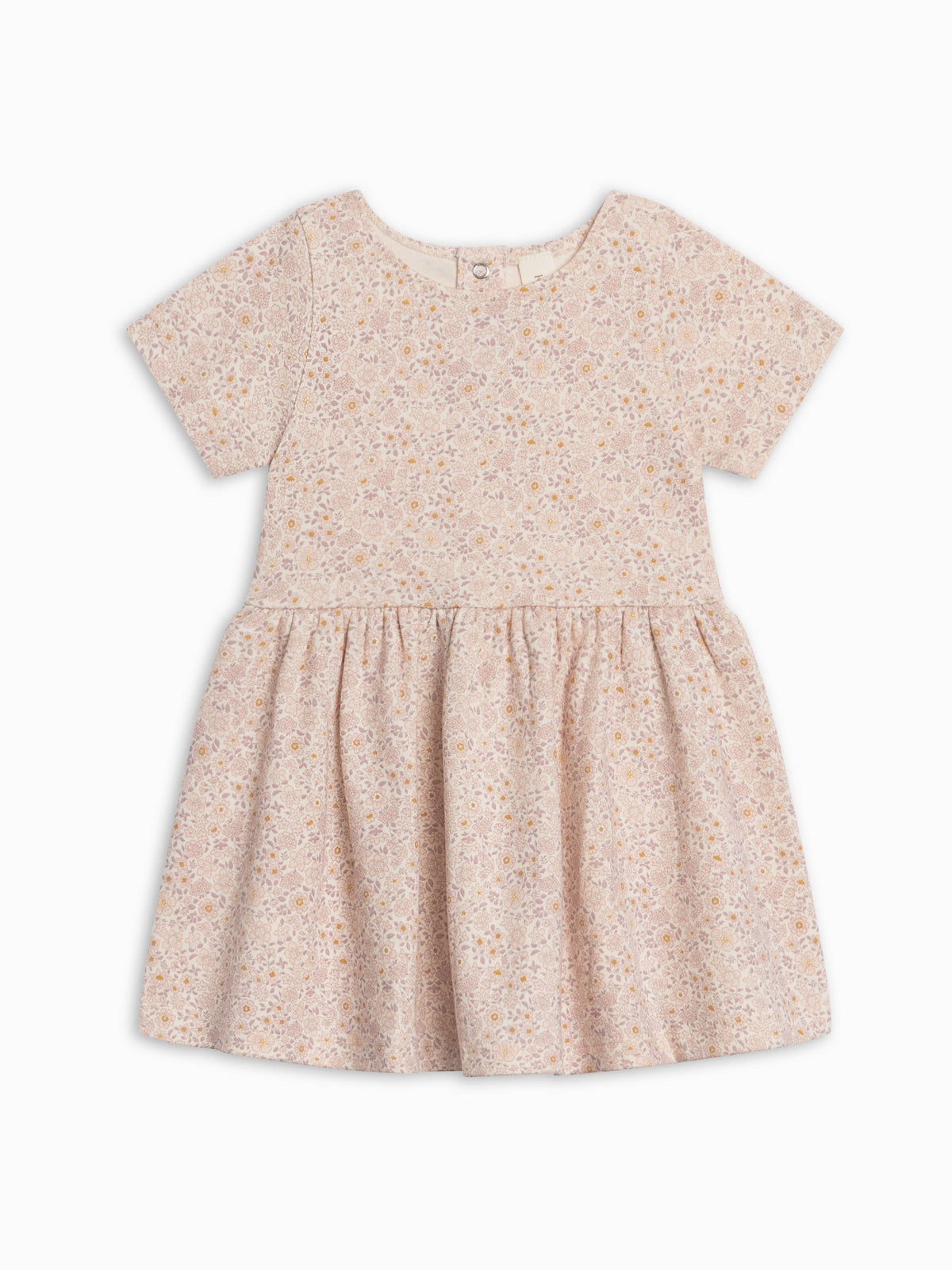 Stella Short Sleeve Swing Dress - Primrose / Fog + Shell