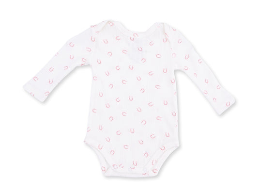 Little Horseshoes Long Sleeve Bodysuit