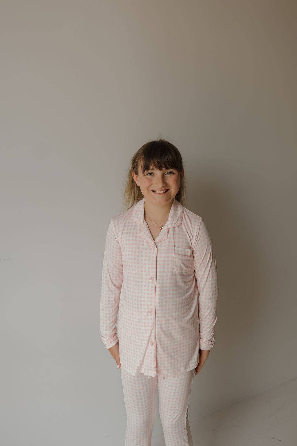 Girl’s Bamboo Button Up Lounge Set | Giselle
