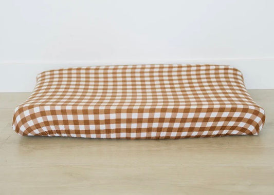 Gingham Muslin Changing Pad Cover