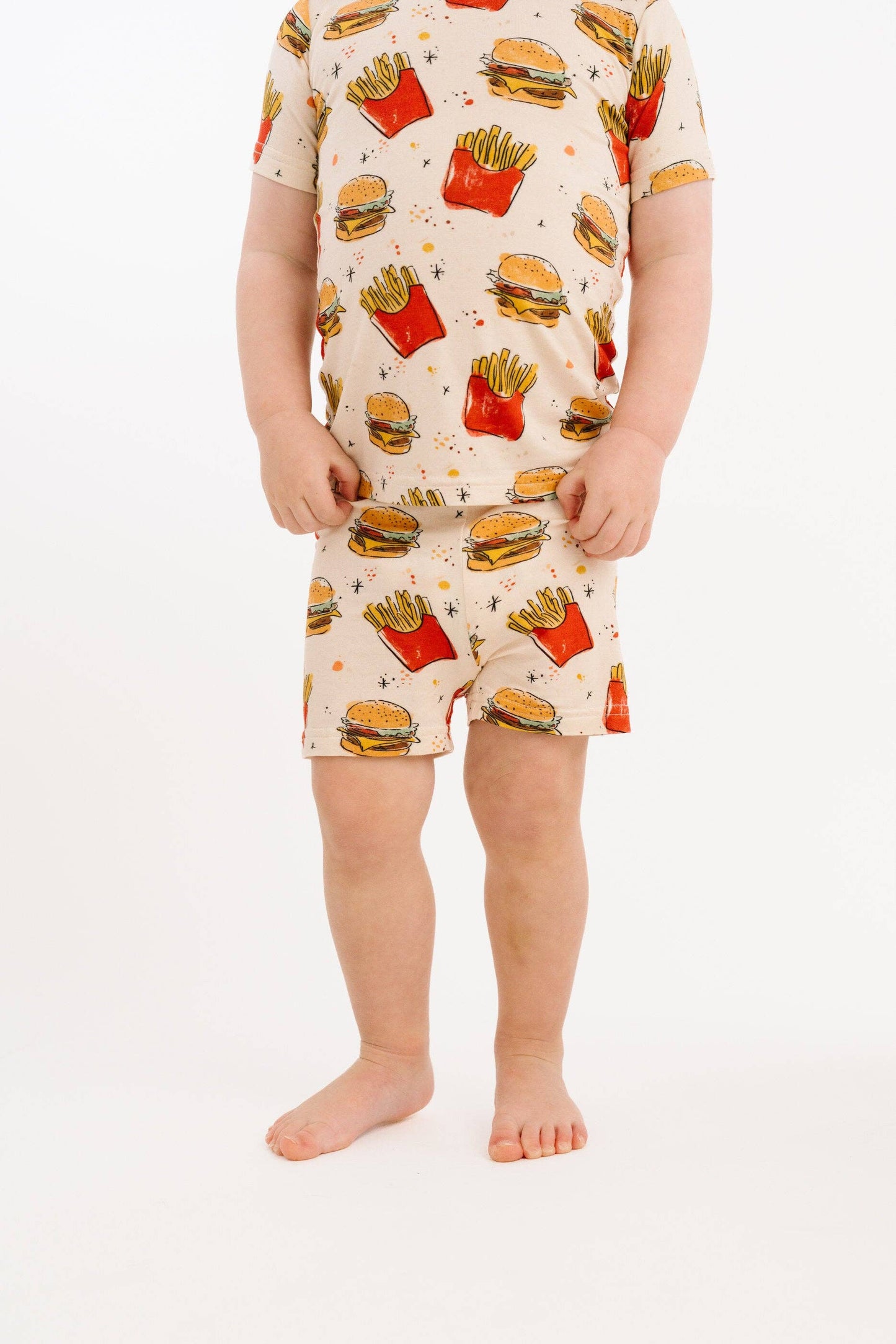 Cheeseburger Meal Bamboo Shorts Set