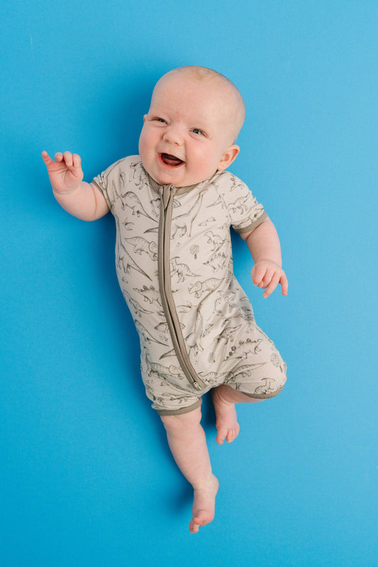 Dino Doodles Bamboo Short Romper