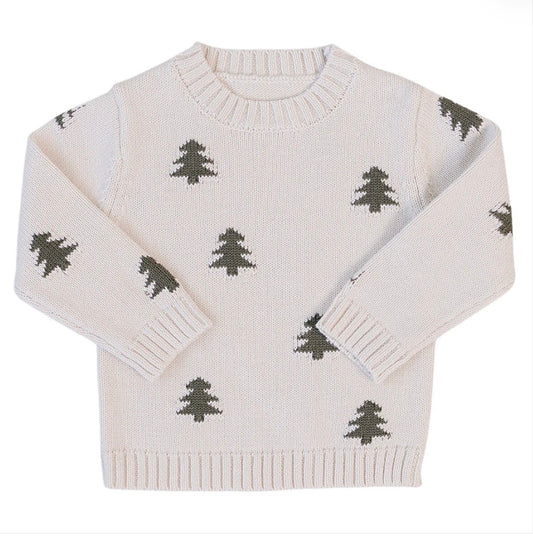 Pine Tree Knit Sweater