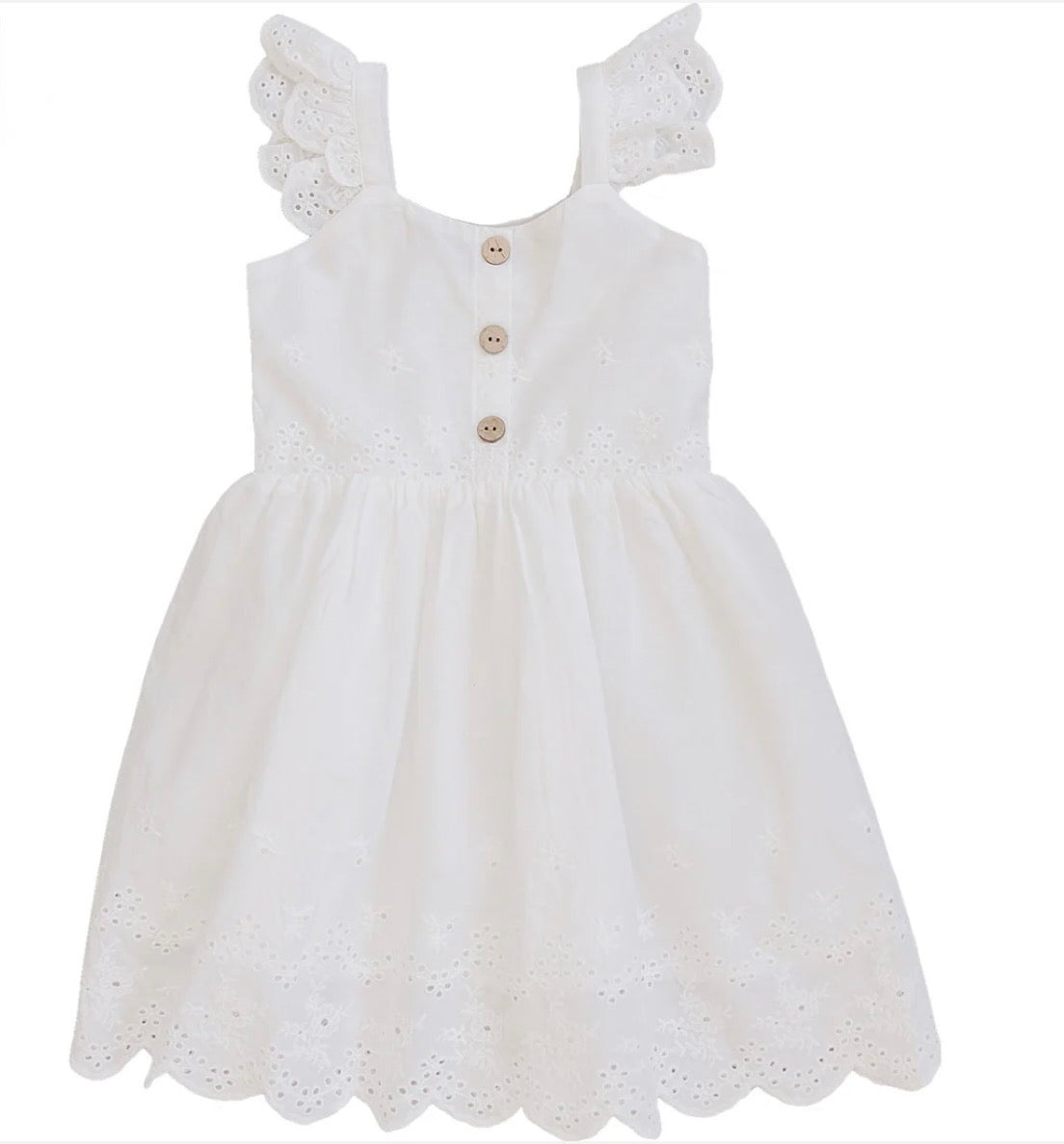 White Eyelet Dress