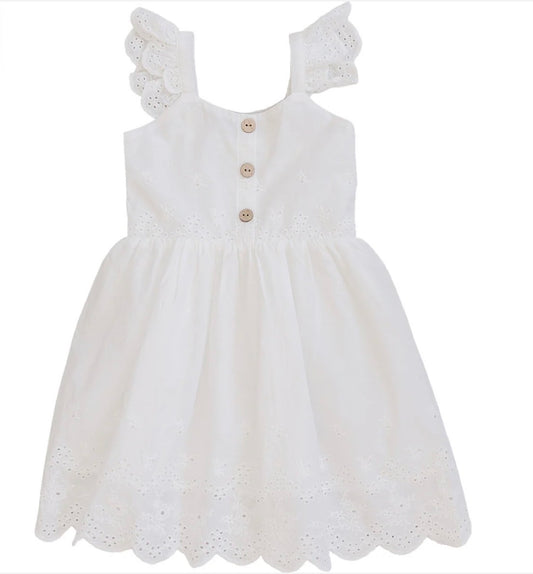 White Eyelet Dress