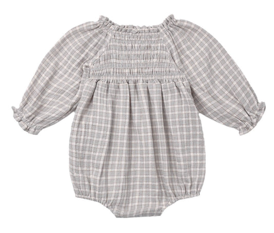 Eden Romper Blue Gingham